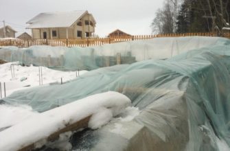 Консервация ленточного фундамента на зиму