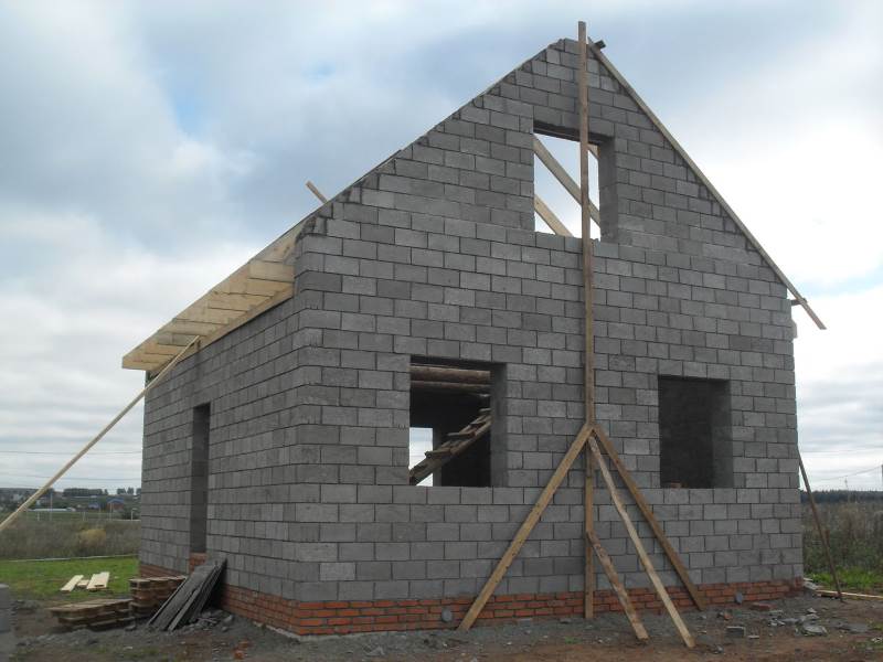 Стройка дома керамзитобетон укрытие бетона